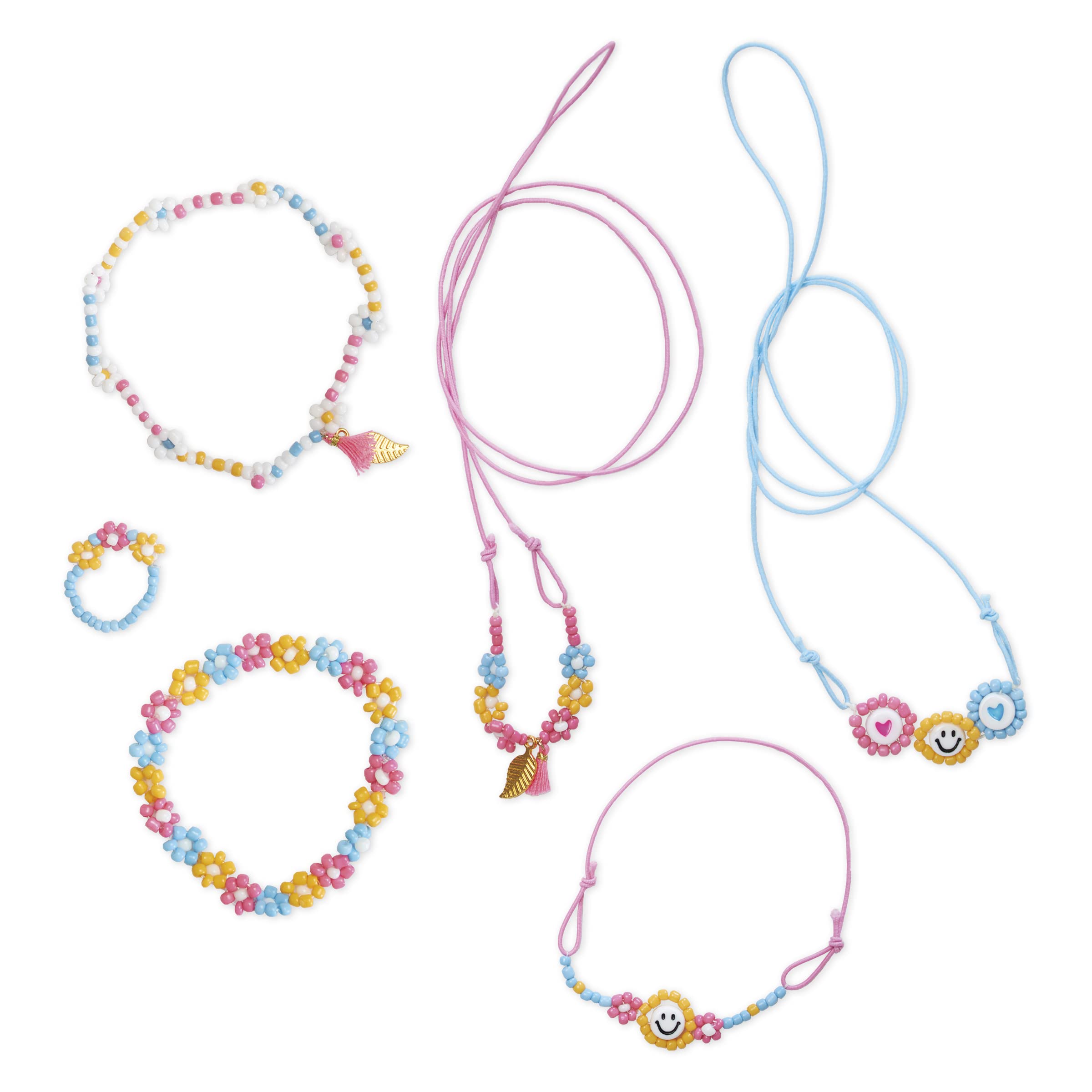 janod-les-ateliers-bijoux-j07998-coffret-6-bijoux-fleurs-perles-de-rocaille image 2