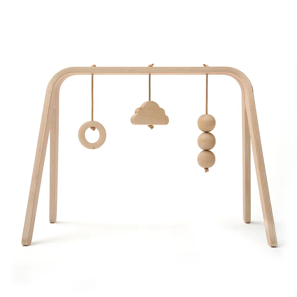 charlie-crane-naho-arche-d-veil-en-bois-avec-jouets image 1