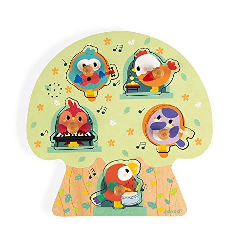 janod-les-oiseaux-en-f-te-puzzle-musical-en-bois-5-pi-ces image 4