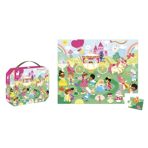 janod-puzzle-enfant-36-pi-ces-princesses-avec-valisette image 6
