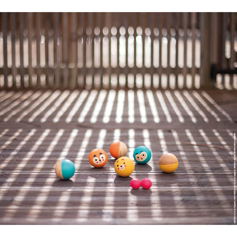 janod-happy-garden-jeu-de-p-tanque-en-bois-enfant-6-boules-2-cochonnets image 5