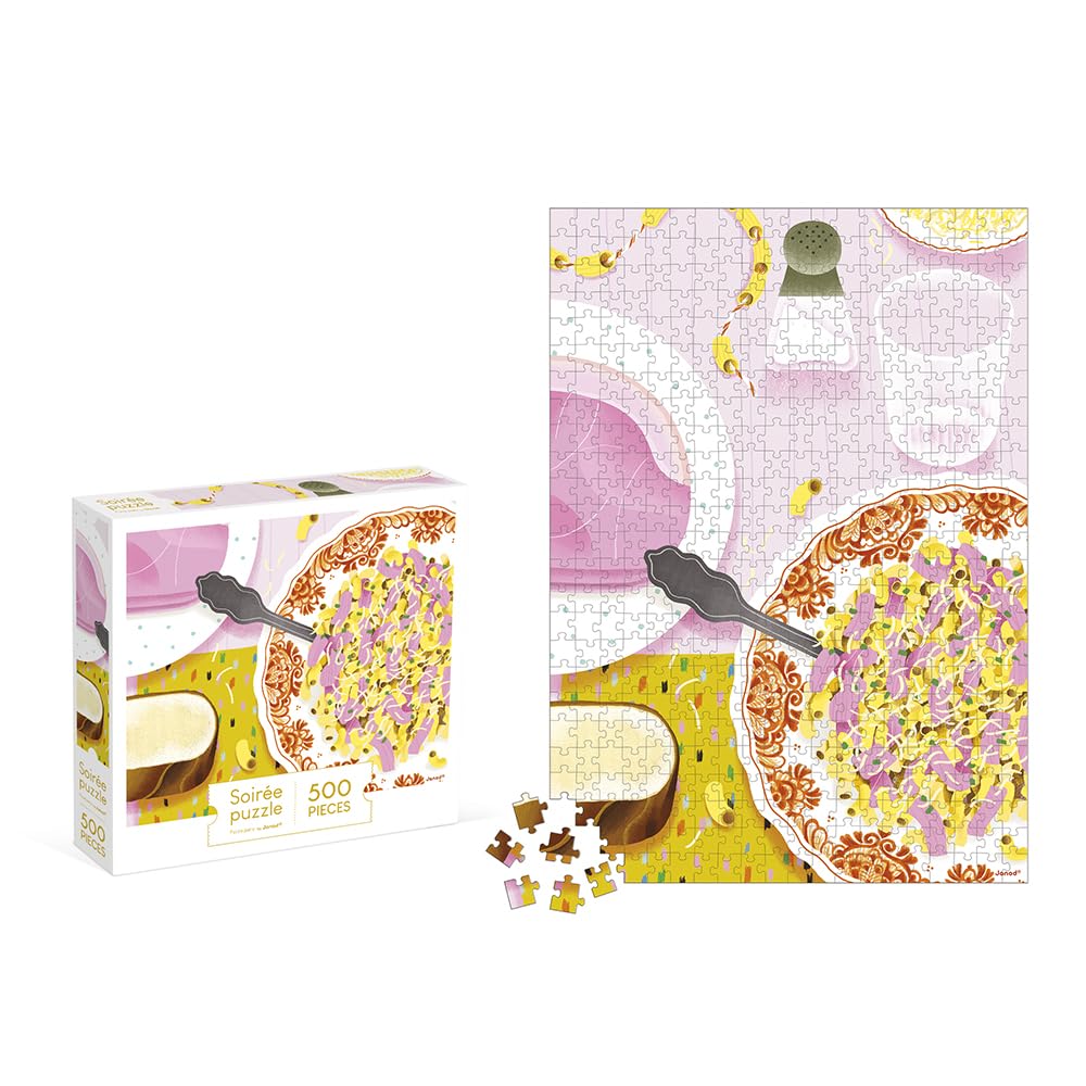 janod-puzzle-500-pi-ces-coquillettes-jambon-j02498-puzzle-adulte image 2