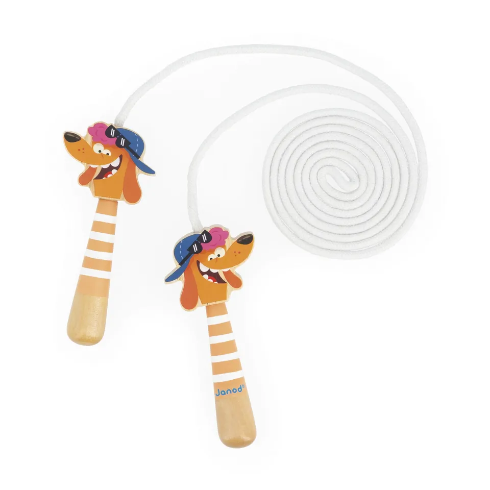 janod-corde-sauter-r-glable-chien-j03378-2-m-jouet-d-ext-rieur-bois image 1
