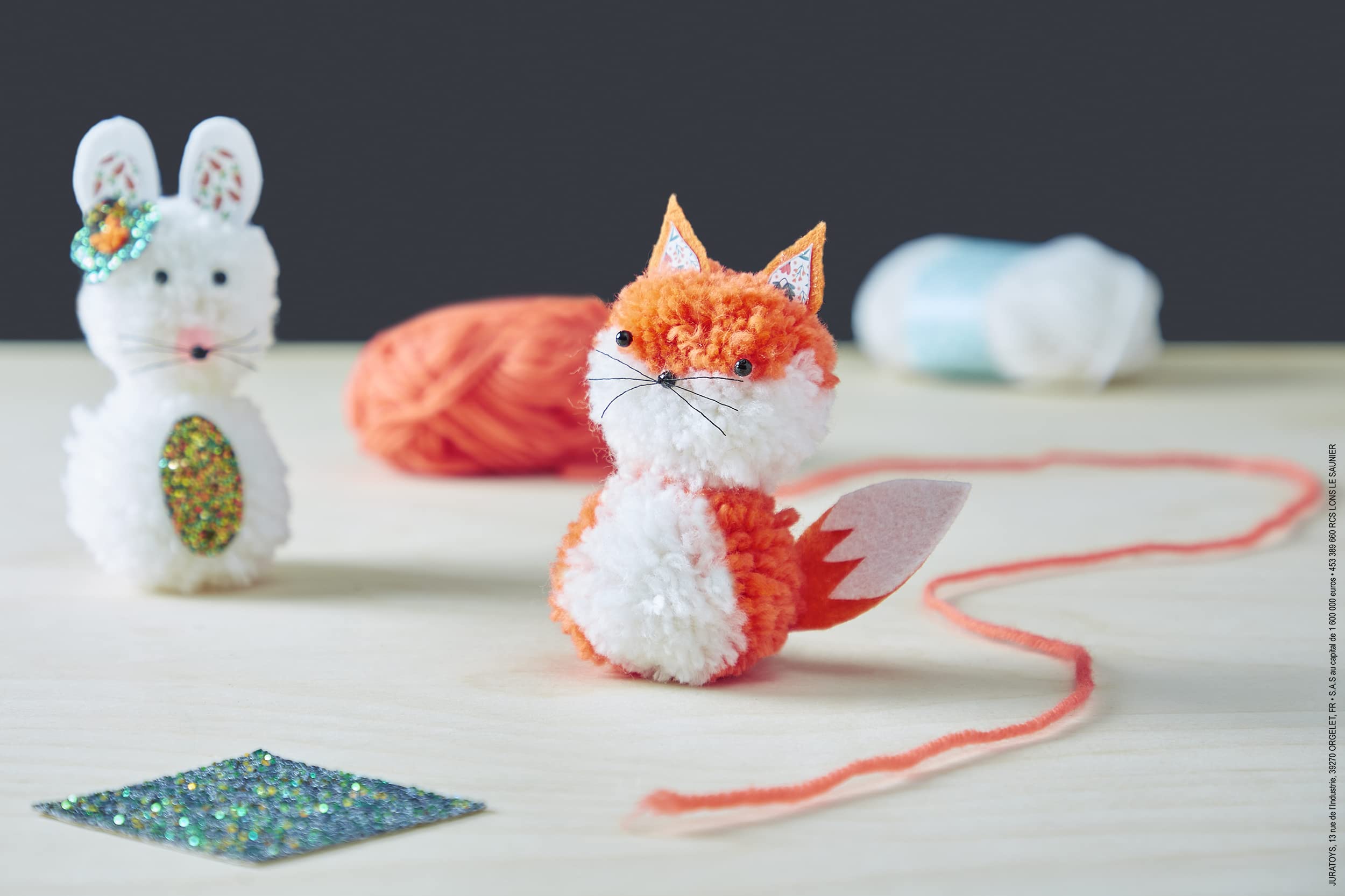 janod-coffret-2-animaux-en-pompons-les-ateliers-d-co-j07919-renard-et-lapin-d-s- image 6