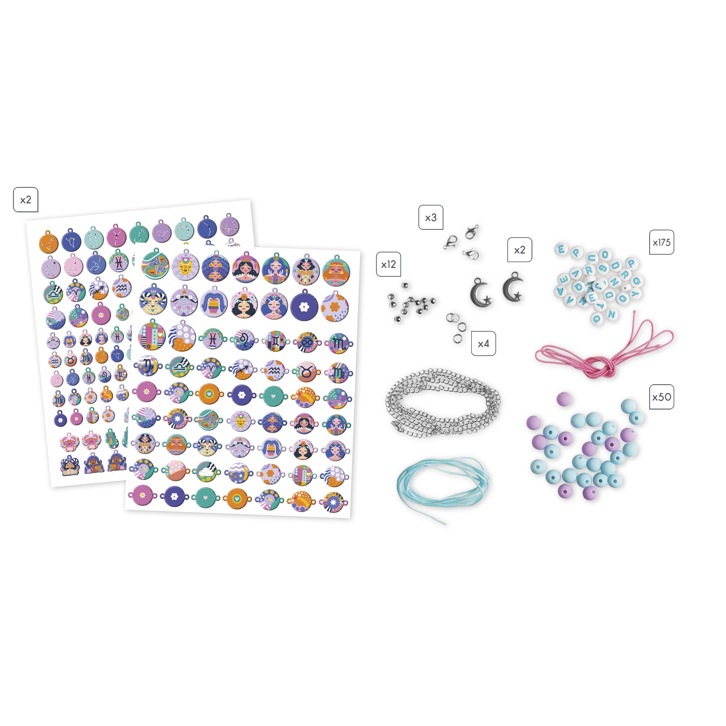 janod-les-ateliers-bijoux-coffret-14-bijoux-astro-cr-er-j07995 image 5