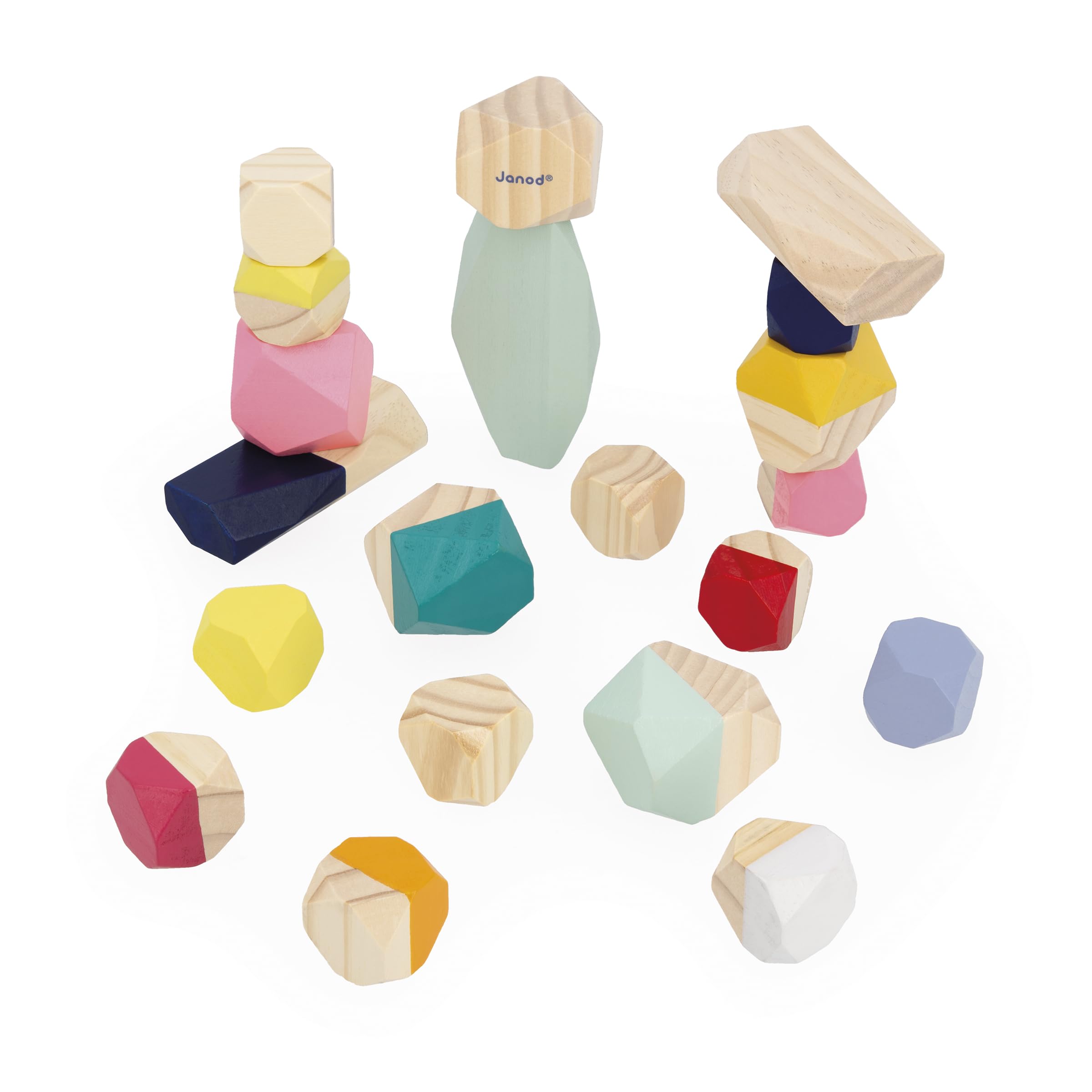 janod-sweet-cocoon-20-pierres-empiler-en-bois-d-s-2-ans image 2