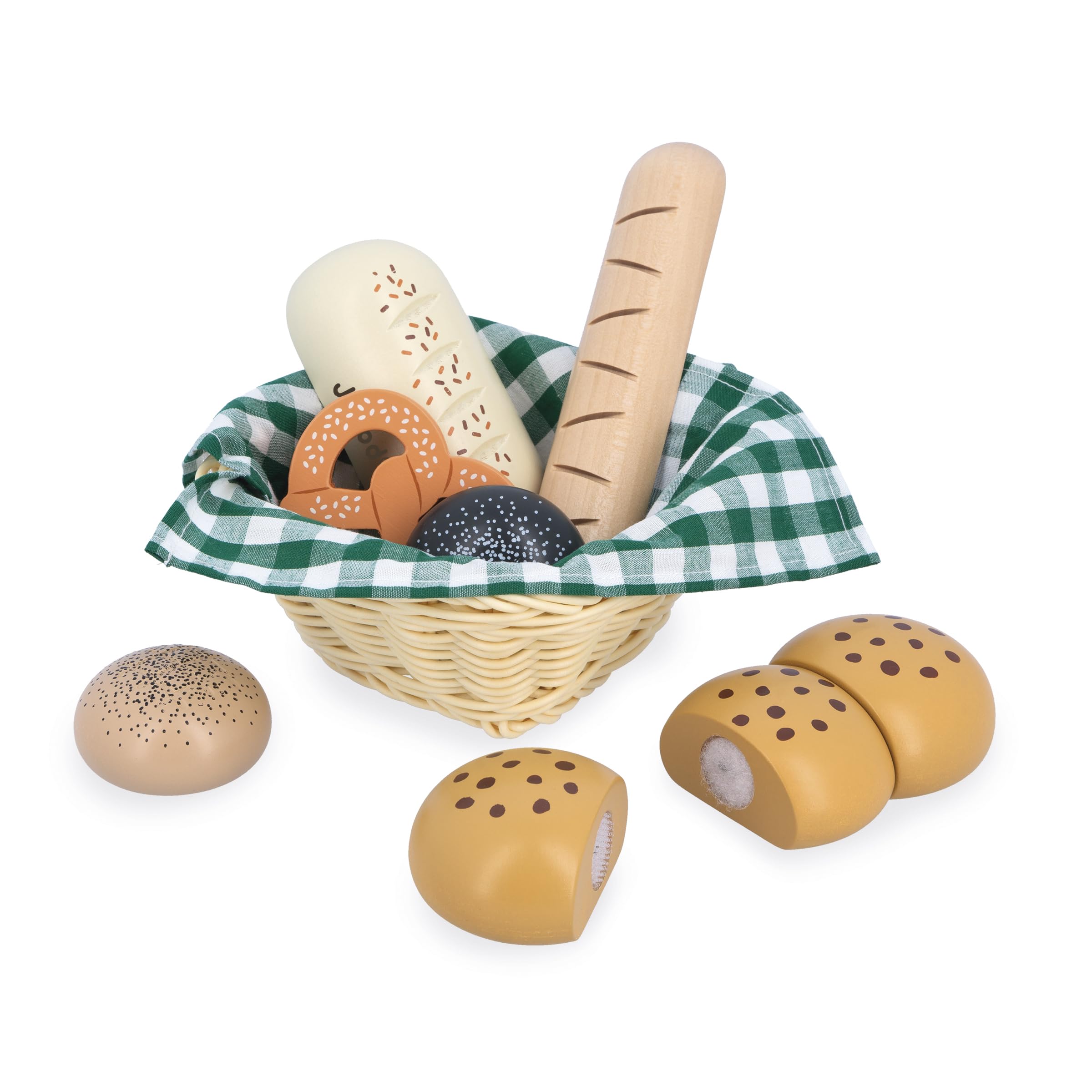 janod-j06645-panier-de-boulangerie-en-bois-dinette-6-pains-serviette image 3