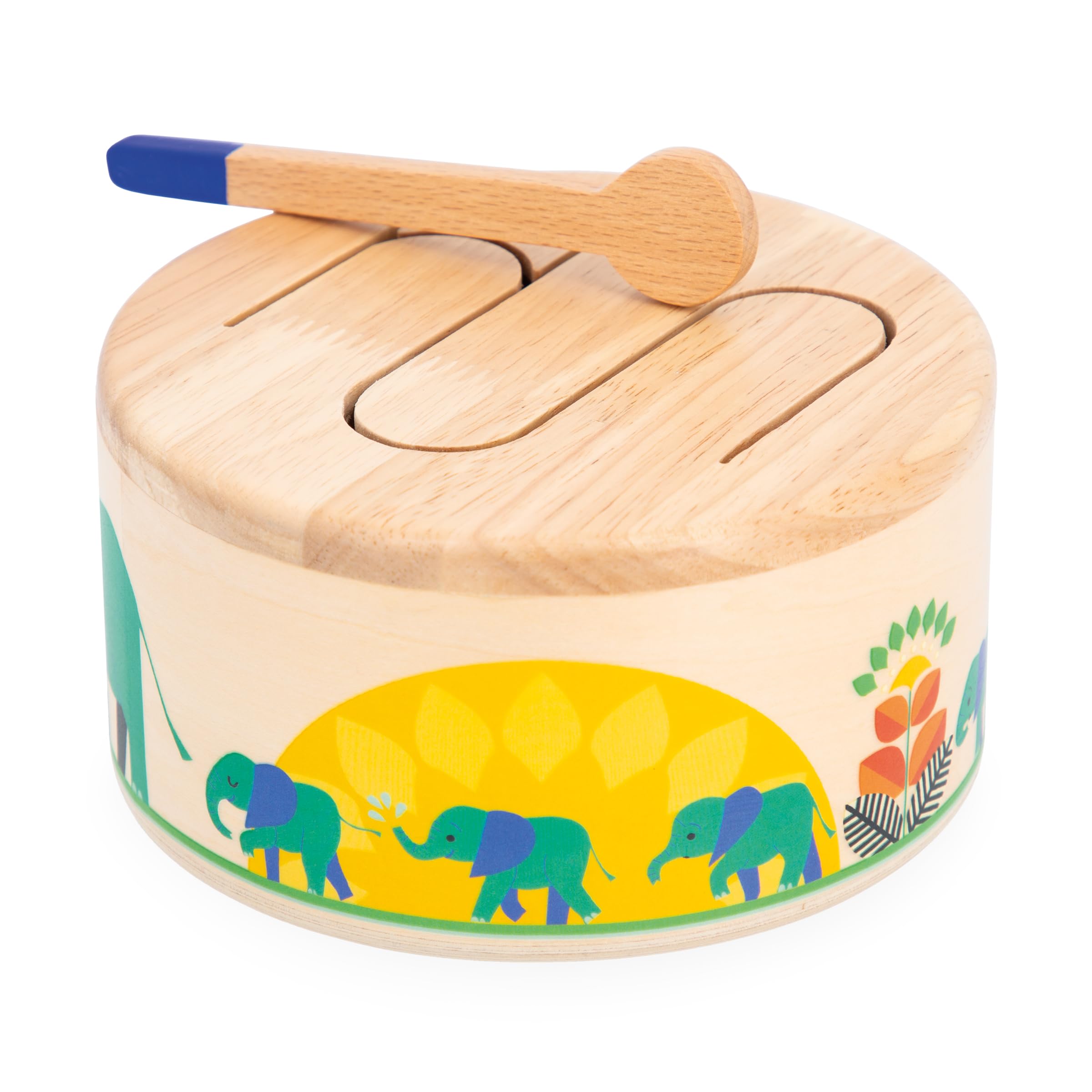 janod-gioia-drum-tambour-bois-baguette-j07650 image 2