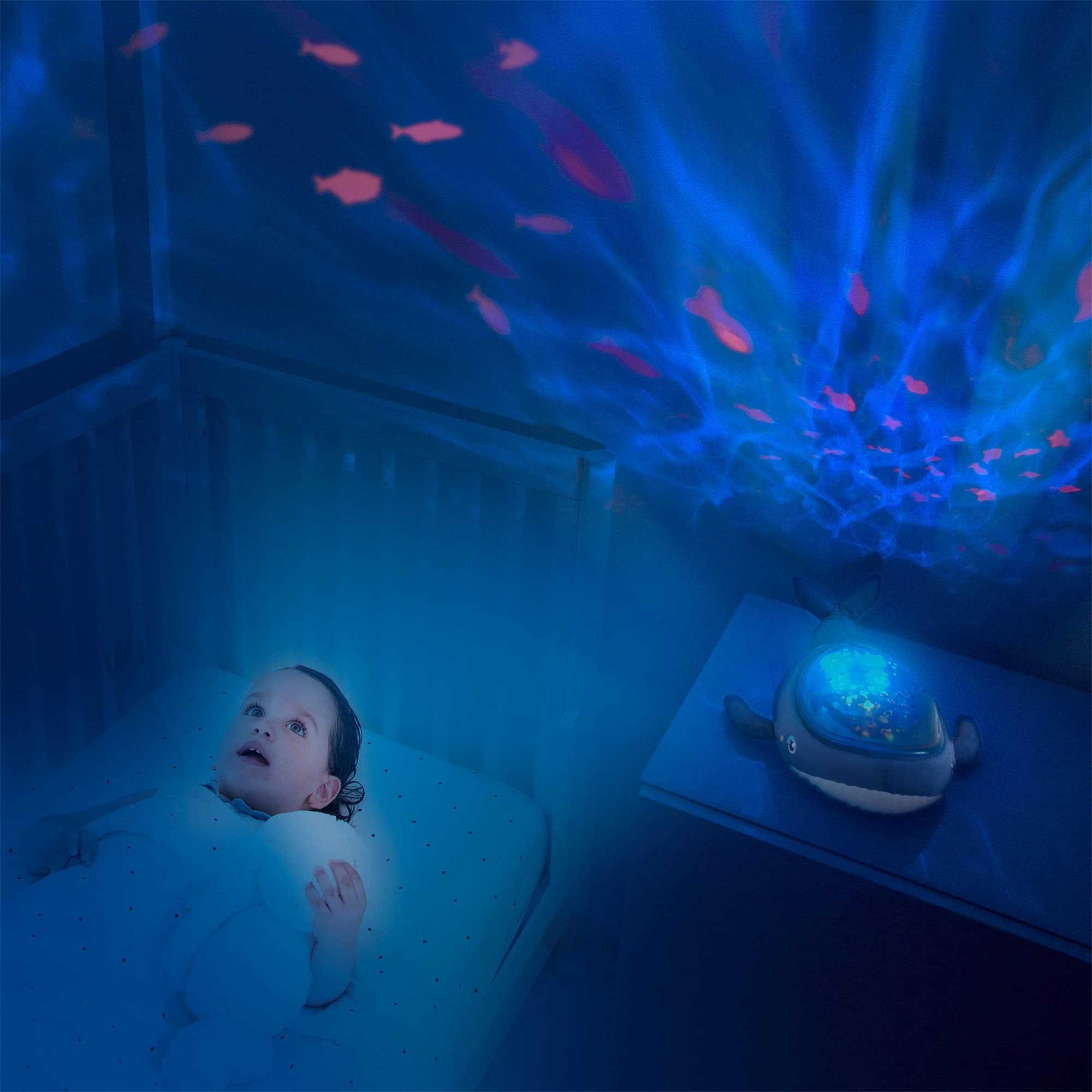 pabobo-aqua-dream-baleine-bleu-veilleuse-musicale-projecteur-aquatique image 5