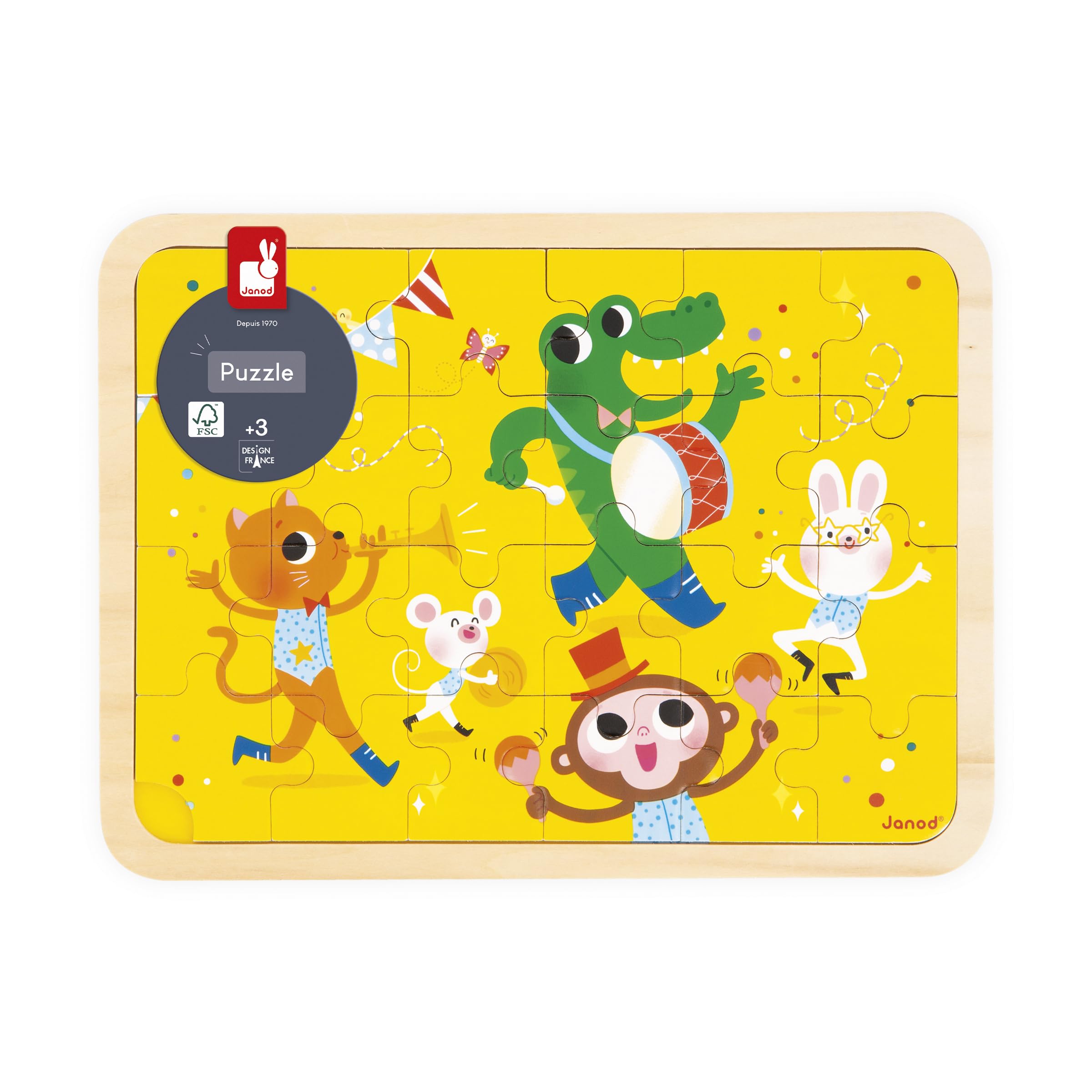 janod-puzzle-en-bois-24-pi-ces-fanfare-des-animaux-j07125-d-s-4-ans image 6
