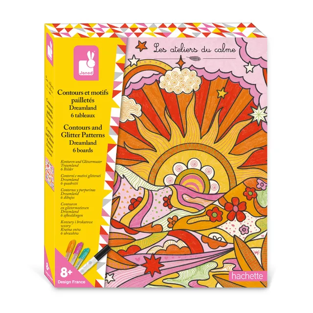 janod-dreamland-j07727-kit-6-tableaux-contours-paillet-s image 1
