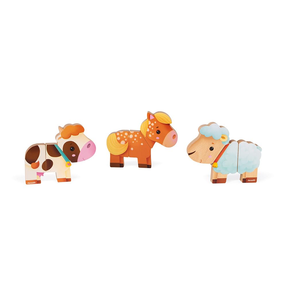 janod-funny-magnets-j08058-animaux-de-la-ferme-magn-tiques-en-bois-d-s-18-mois image 6