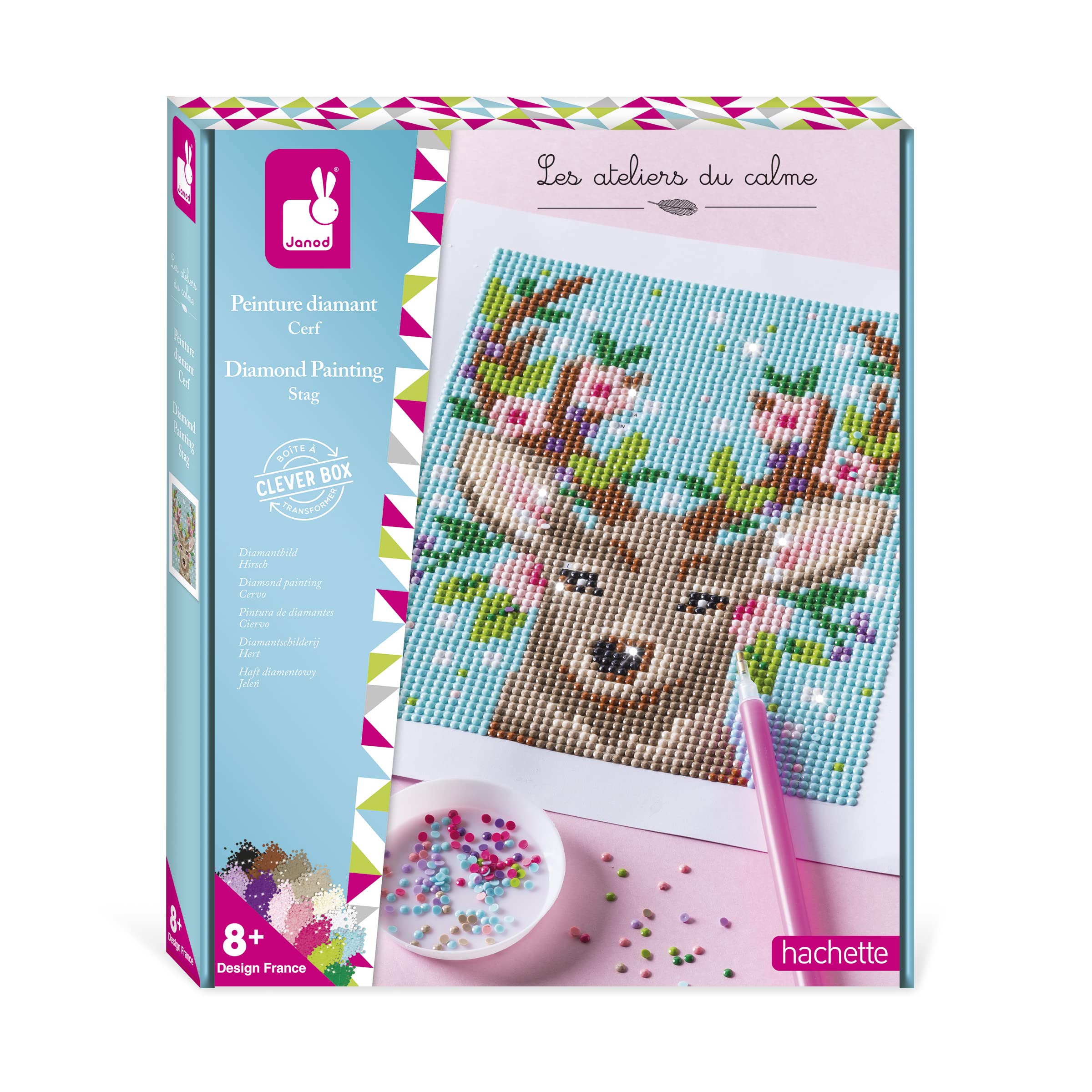 janod-les-ateliers-du-calme-peinture-diamant-cerf-kit-cr-atif-d-s-8-ans-j07948 image 1
