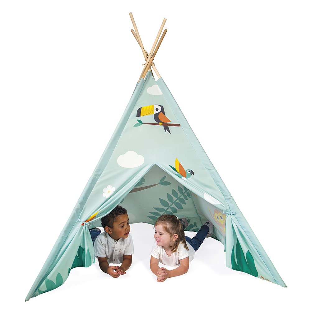 janod-tropik-j08263-tipi-enfant-bleu-160-cm-sac-transport image 5