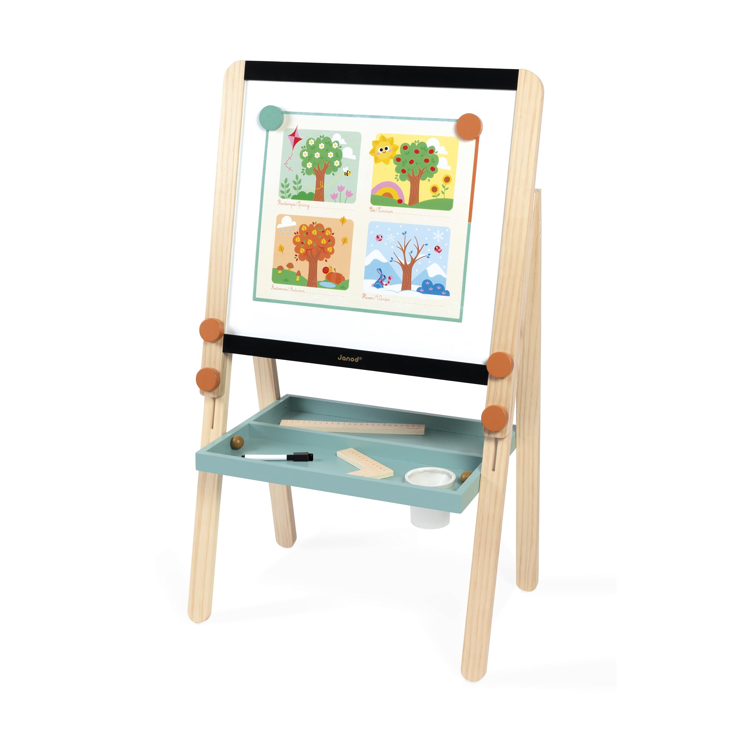 janod-tableau-double-face-en-bois-ajustable-ardoise-craie-blanche-magn-tique-18- image 3