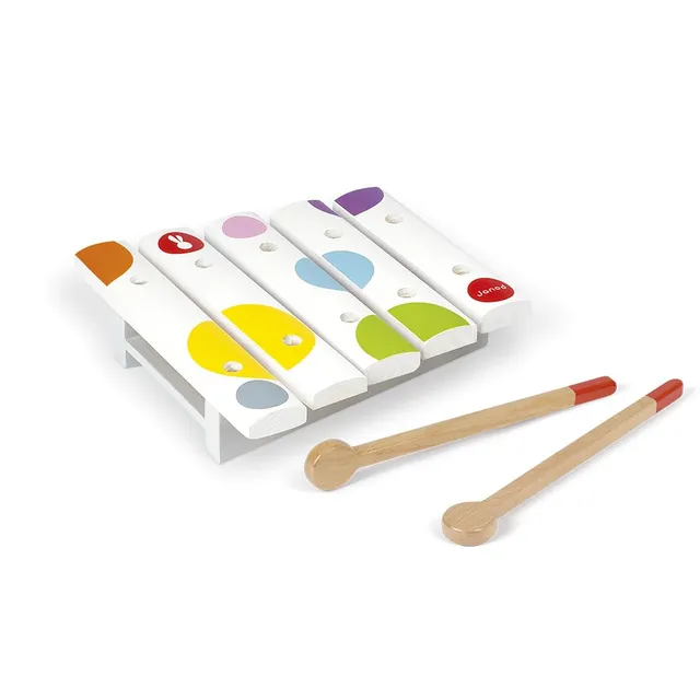 janod-mini-xylo-en-bois-confetti-j07603-instrument-musique-5-tons image 1
