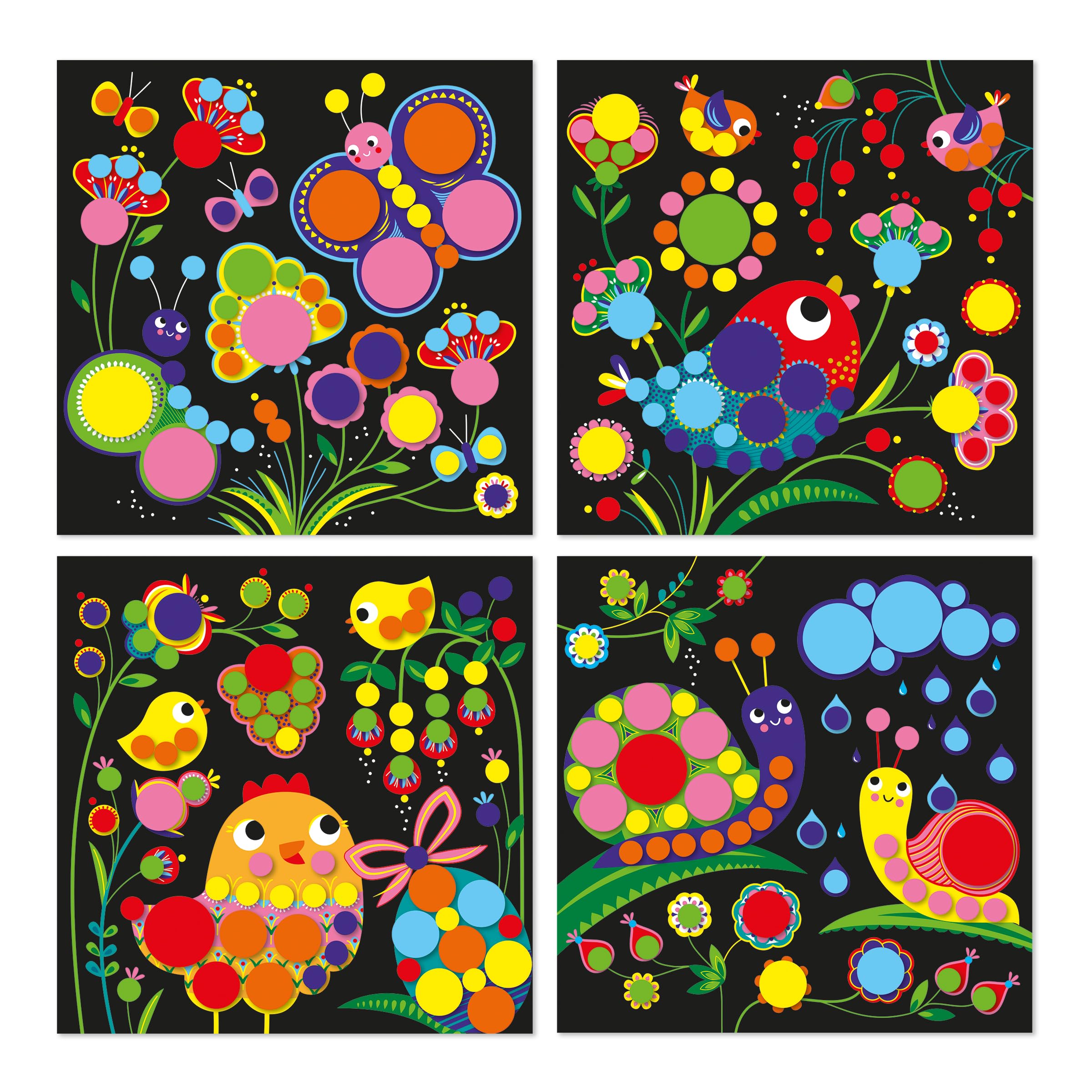 janod-my-arts-crafts-j09146-gommettes-rondes-animaux-4-tableaux image 2