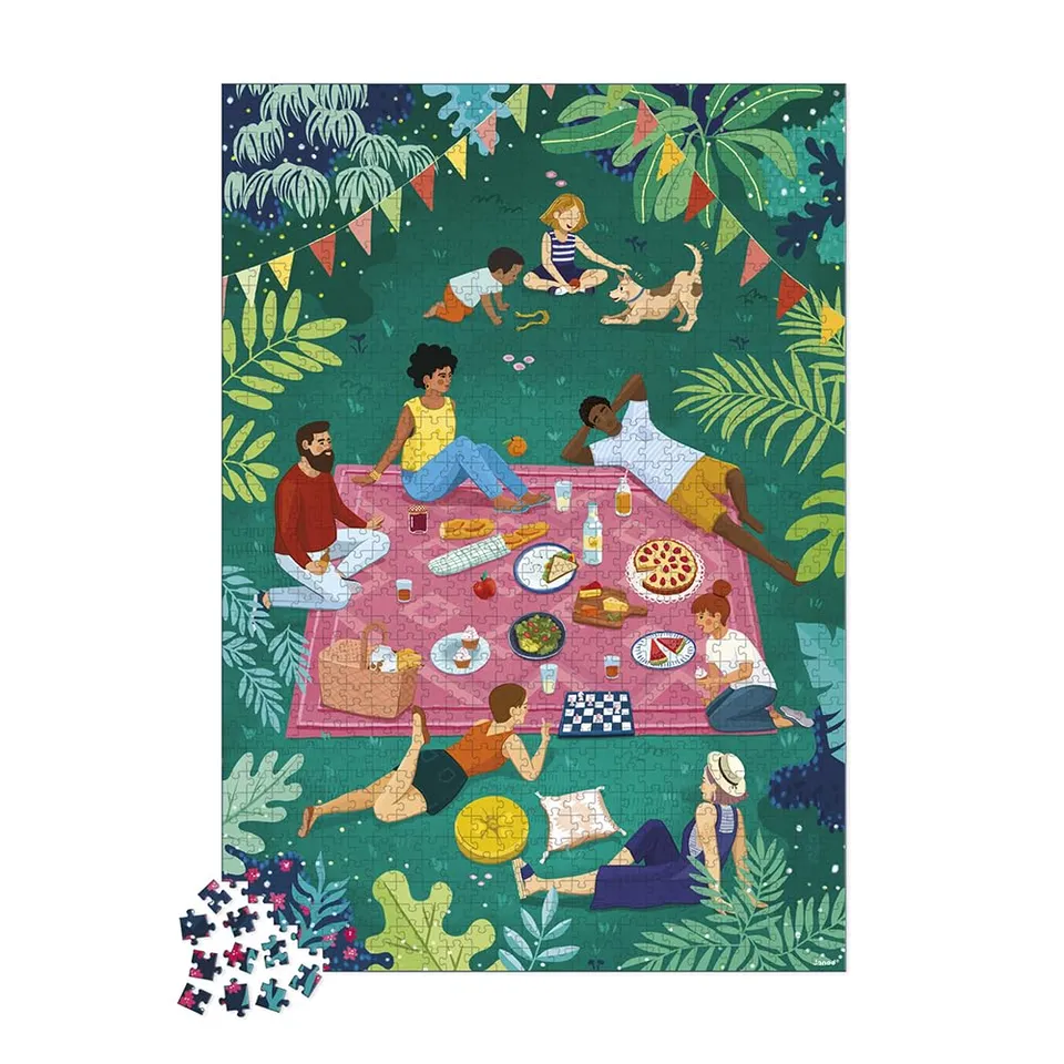 janod-puzzle-1000-pi-ces-picnic-entre-amis-j02496-fabrication-europ-enne-fsc-d-s image 1