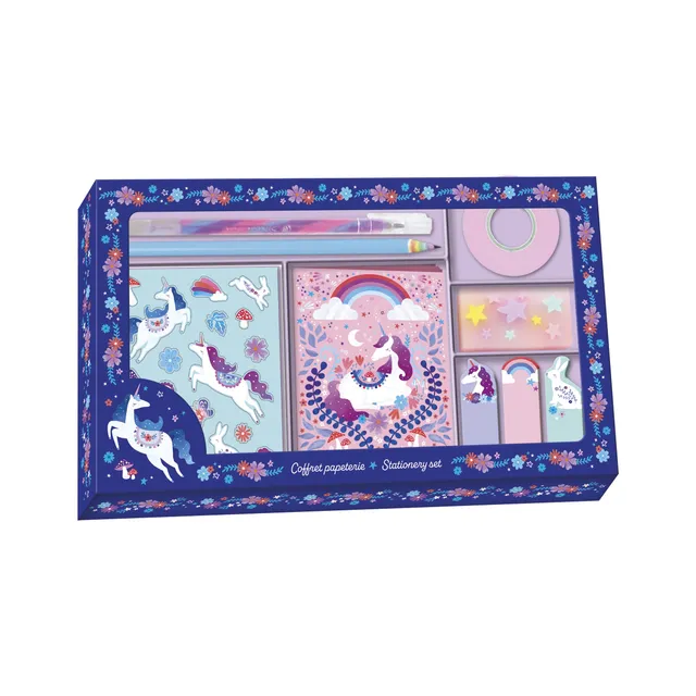 janod-coffret-papeterie-dreamland-licorne-6-ans-et-plus-j08940 image 1