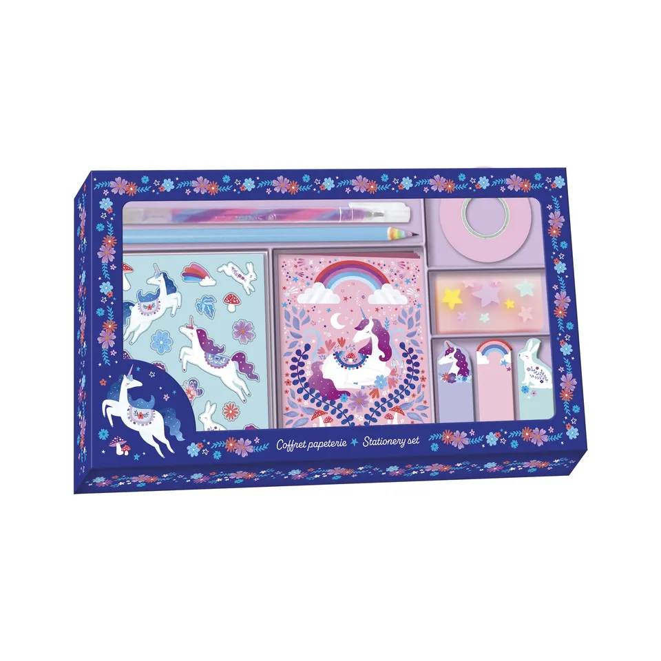 janod-coffret-papeterie-dreamland-licorne-6-ans-et-plus-j08940 image 1