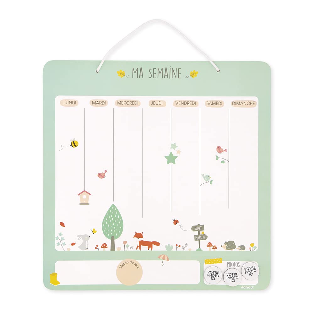 janod-mon-semainier-magn-tique-j05471-tableau-ducatif-en-bois-45-x-45-cm-88-magn image 4