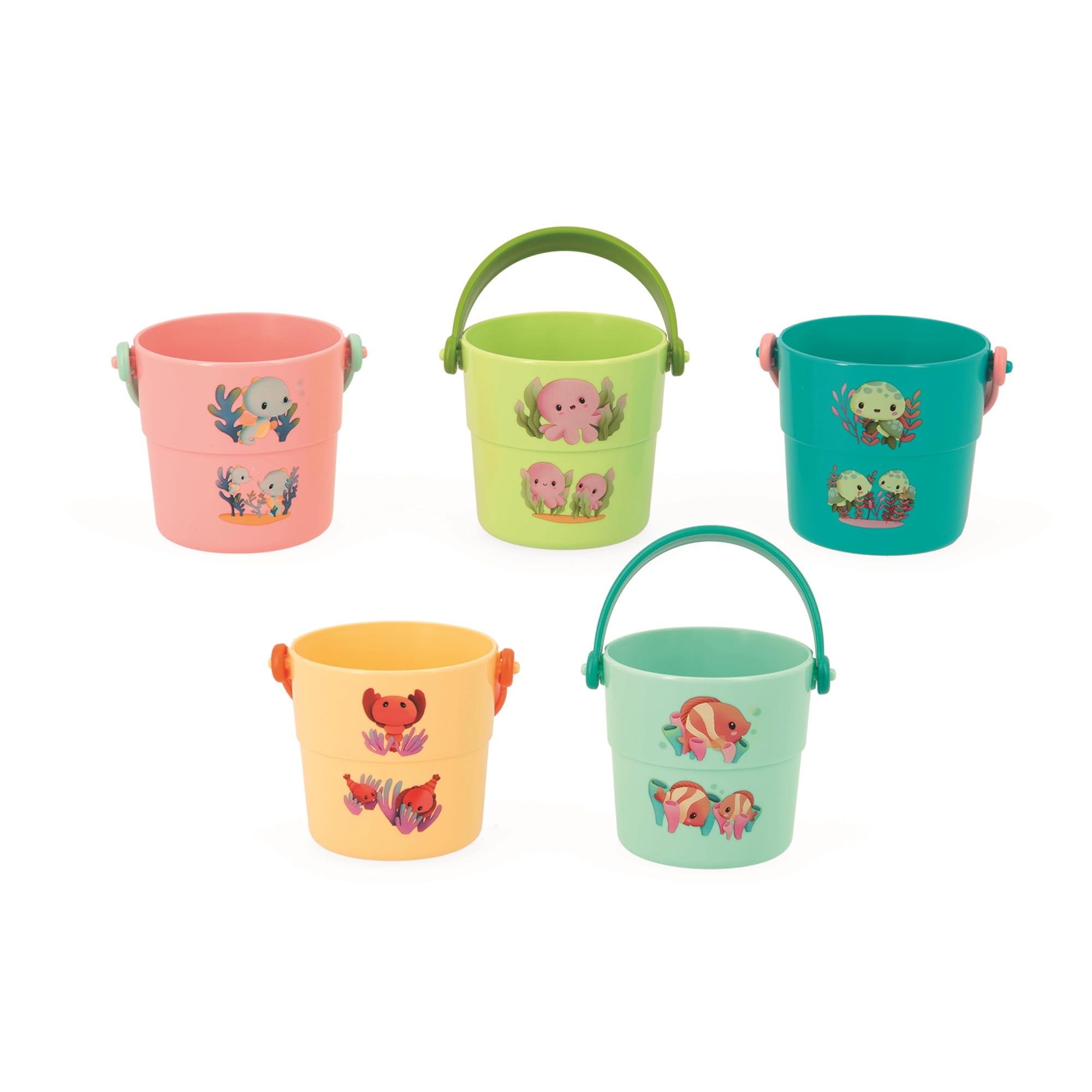 janod-5-seaux-d-activit-s-bain-j04722-jouets-de-bain-b-b-animaux-marins image 3