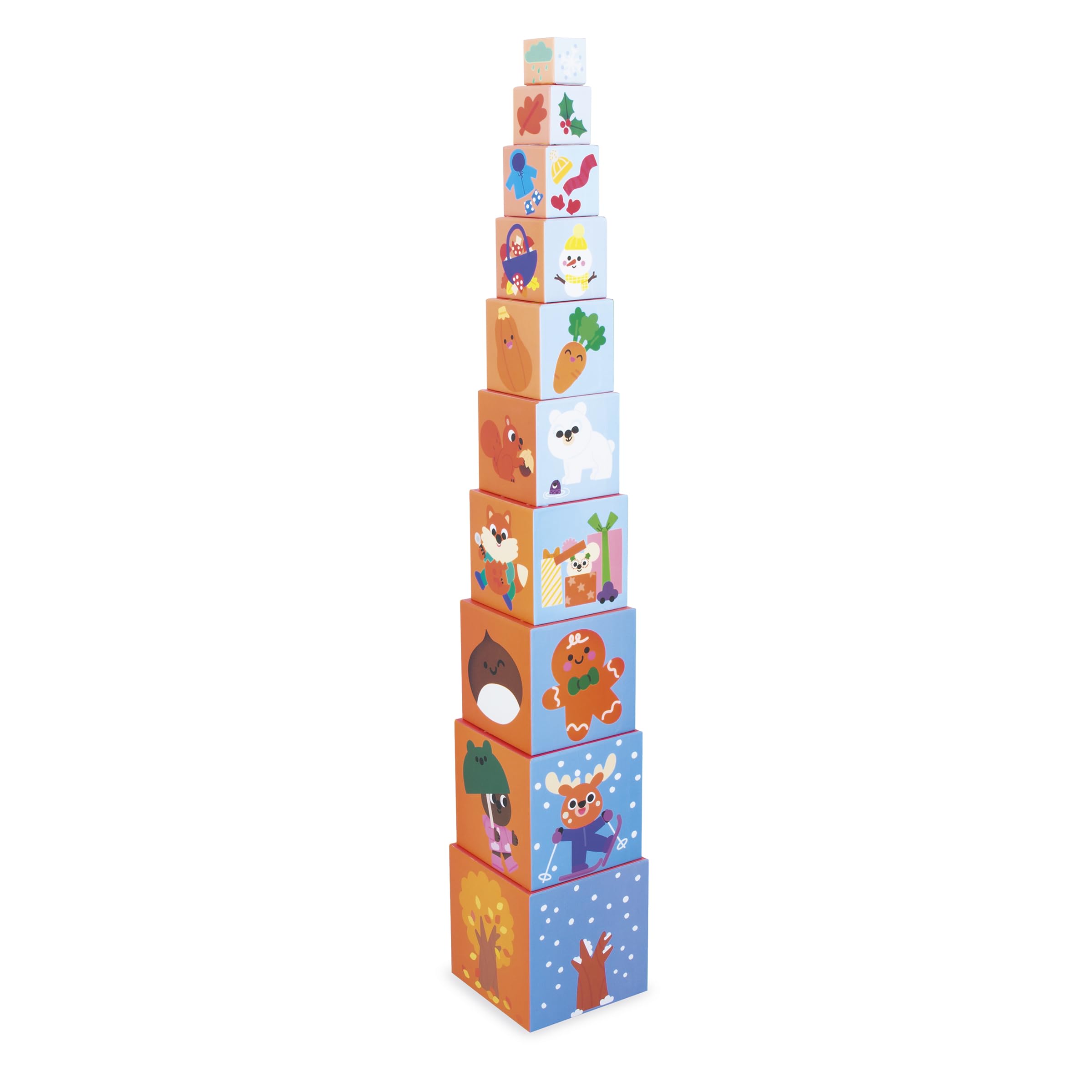 janod-ma-premi-re-pyramide-10-cubes-animaux-fruits-chiffres-saisons-d-s-12-mois image 4