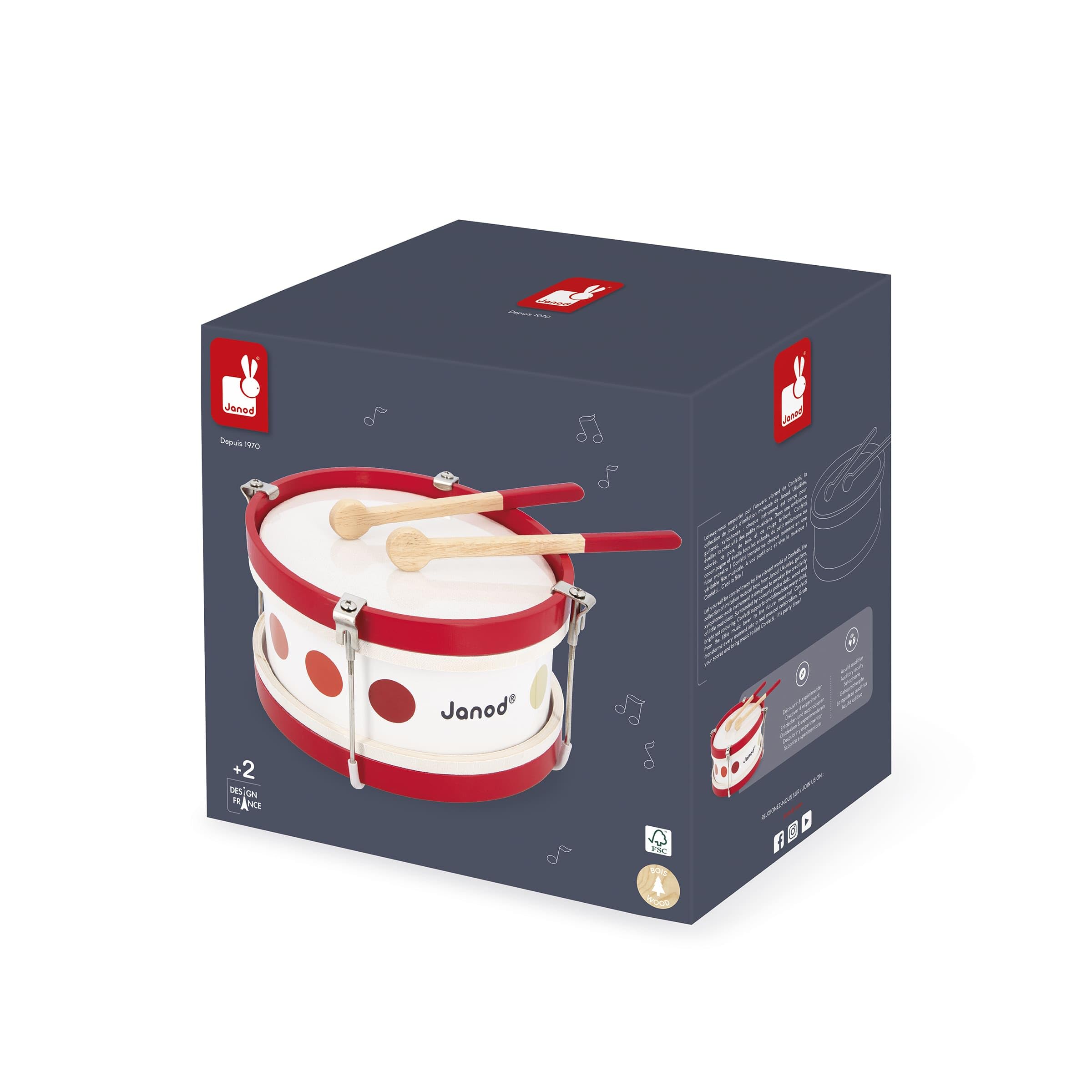 janod-confetti-4507608-tambour-en-bois-avec-baguettes-2-5-ans image 8