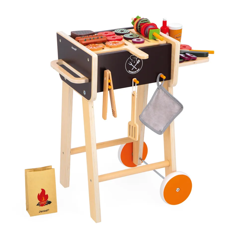 janod-barbecue-en-bois-j06619-jouet-d-imitation-57-accessoires-d-s-3-ans image 1