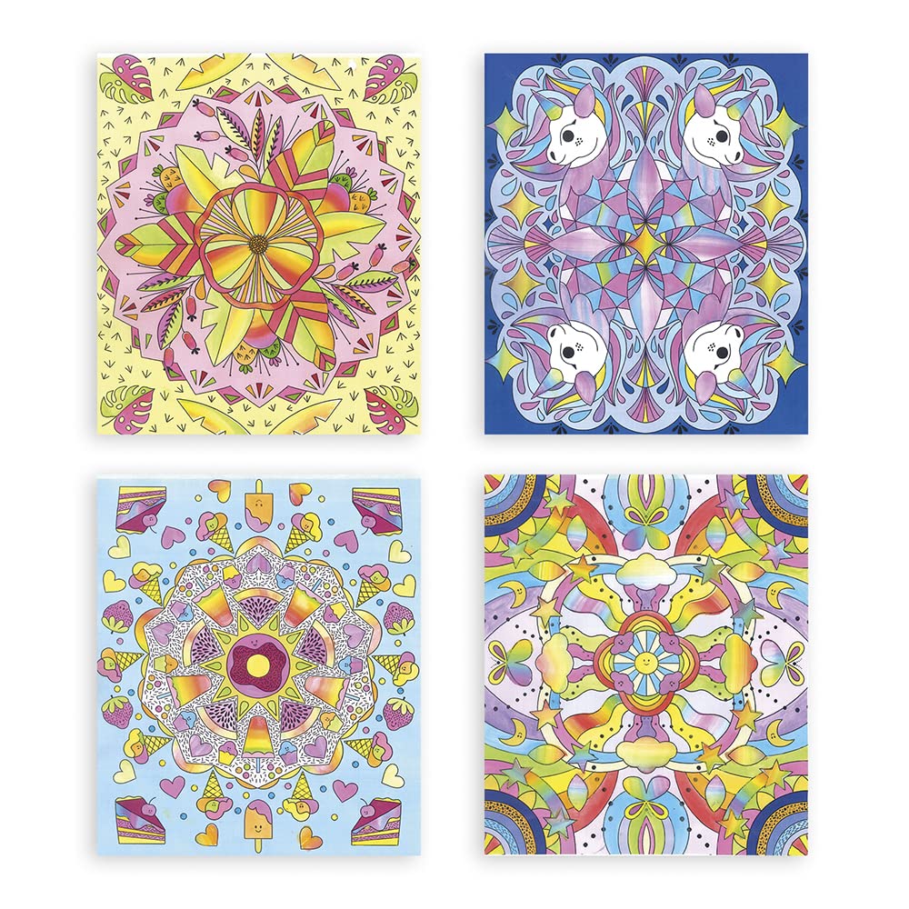 janod-les-ateliers-du-calme-j07992-coffret-peinture-arc-en-ciel-mandala-4-tablea image 2