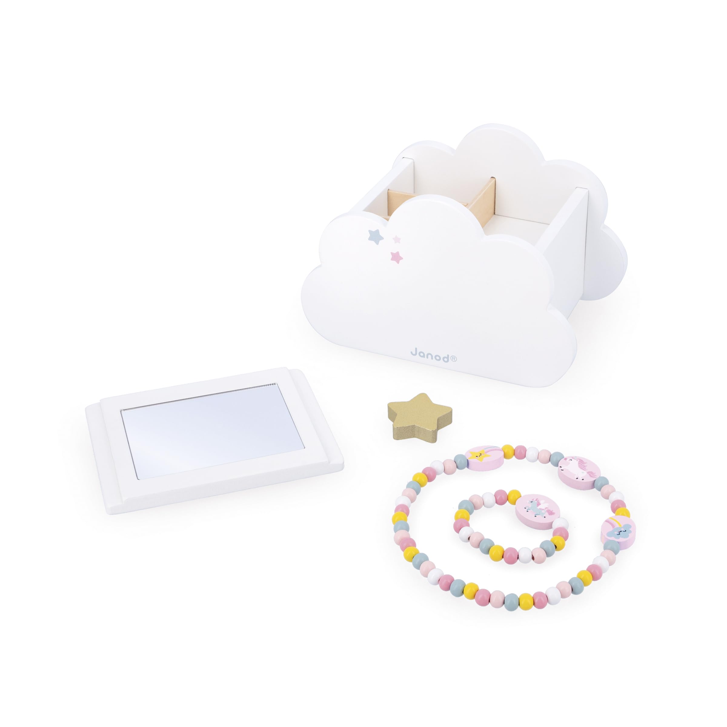 janod-j06462-bo-te-bijoux-licorne-nuage-avec-collier-et-bracelet image 2