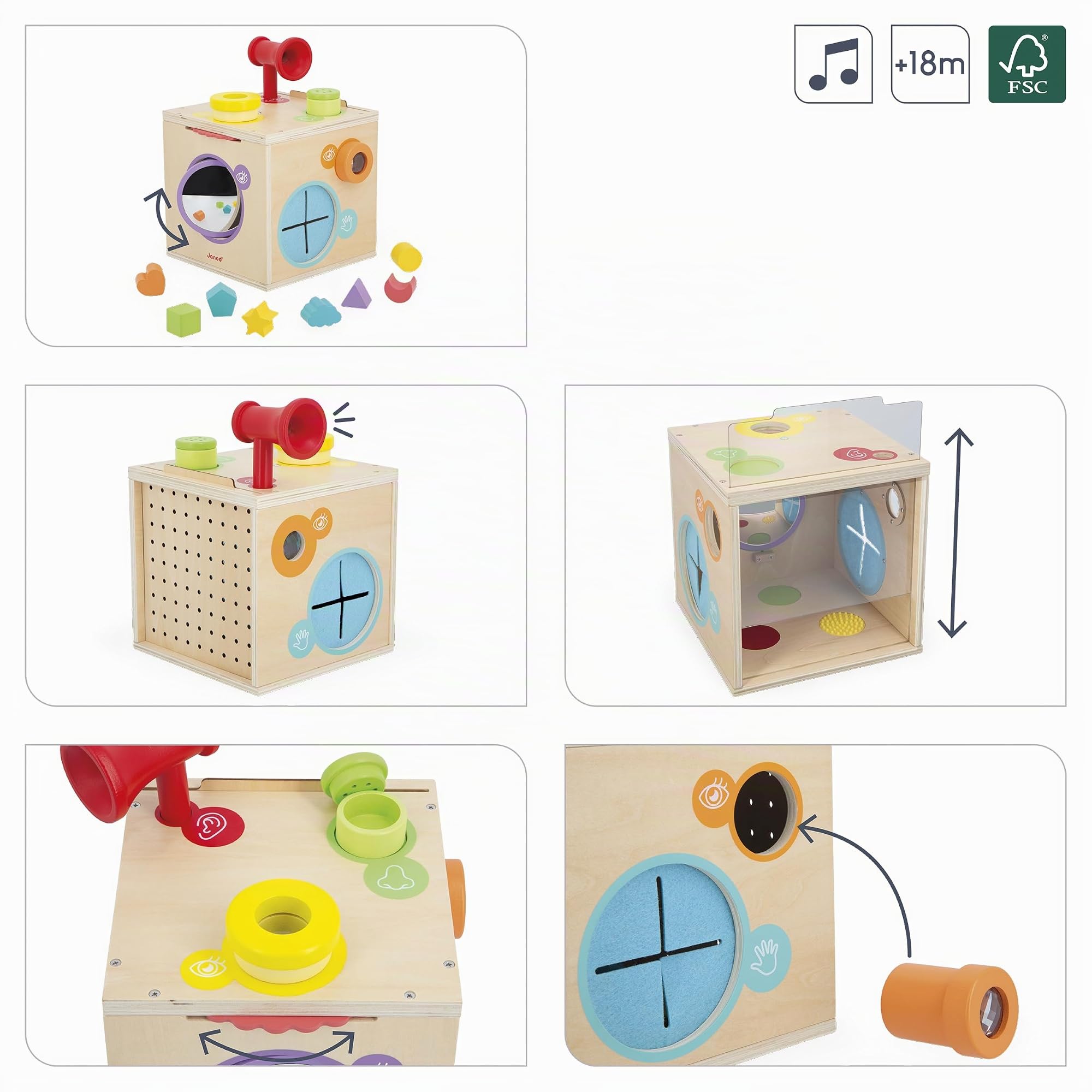 janod-cube-de-motricit-sensoriel-bois-12-accessoires-18-mois image 2