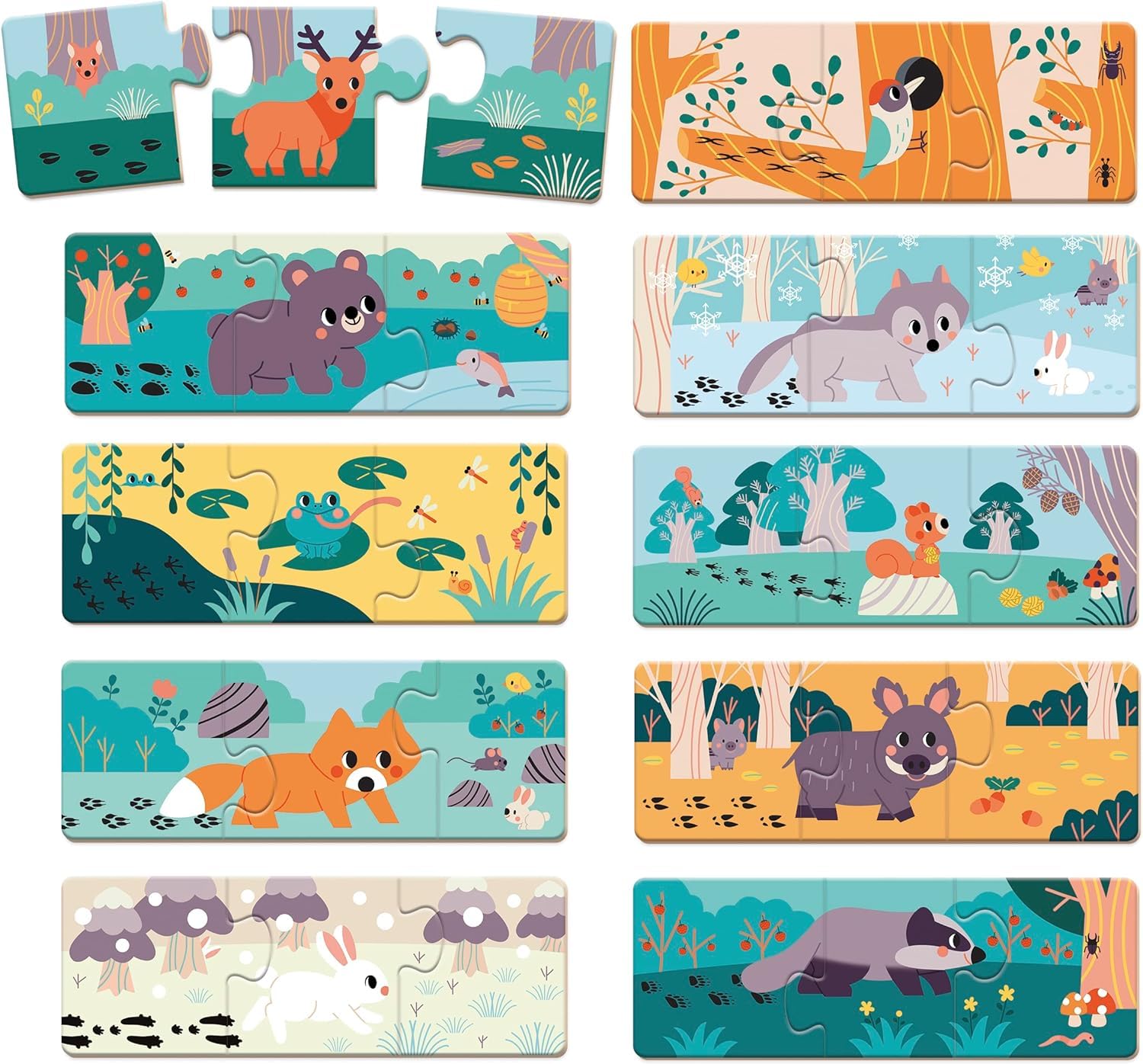 janod-j08649-puzzle-animaux-et-empreintes-bo-te-de-10-puzzles-3-pi-ces image 6