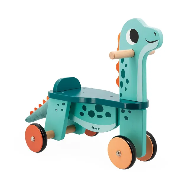 janod-portosaurus-j05828-porteur-dinosaure-bois-assise-21-cm image 1