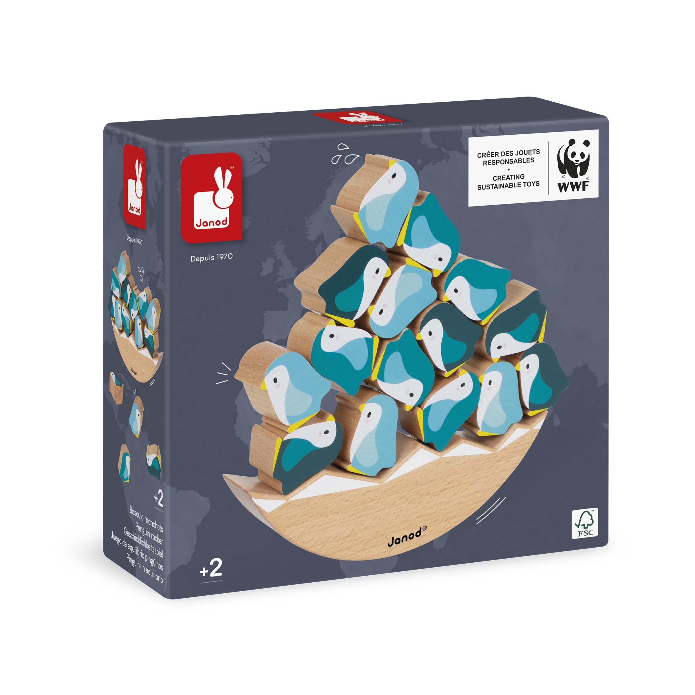janod-basculo-manchots-en-bois-j08602-jeu-d-quilibre-wwf image 7