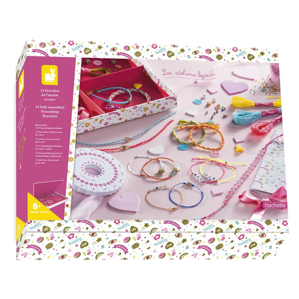 janod-les-ateliers-bijoux-j07939-coffret-13-bracelets-de-l-amiti image 1