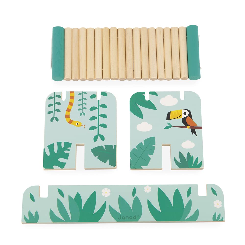 janod-tropik-jeu-d-quilibre-tropical-en-bois-pont-suspendu-15-pi-ces-empiler image 4