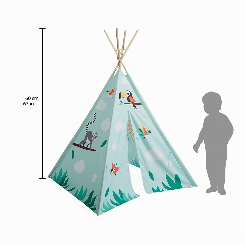 janod-tropik-j08263-tipi-enfant-bleu-160-cm-sac-transport image 4