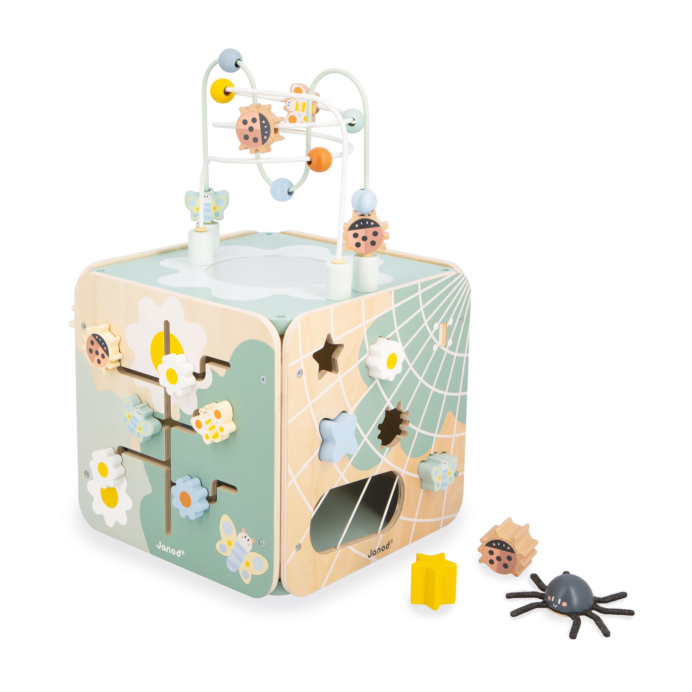 janod-sweet-cocoon-j04060-grand-cube-multi-activit-s-en-bois-11-activit-s image 2
