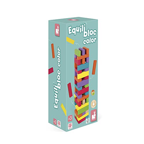 janod-equilibloc-color-blocs-de-construction-en-bois-jeu-d-adresse-60-pi-ces image 5