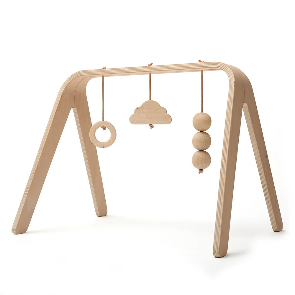 charlie-crane-naho-arche-d-veil-en-bois-avec-jouets image 5