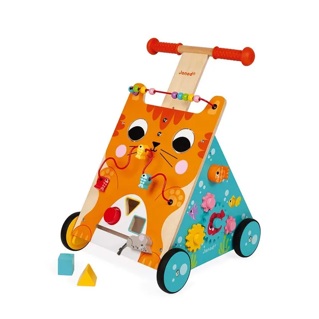 janod-chariot-multi-activit-s-chat-en-bois-j08005 image 1