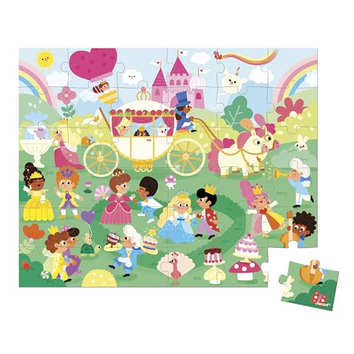 janod-puzzle-enfant-36-pi-ces-princesses-avec-valisette image 4