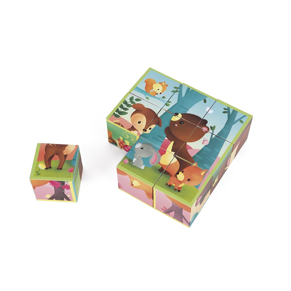janod-kubkid-cubes-animaux-de-la-for-t-9-cubes-carton image 3