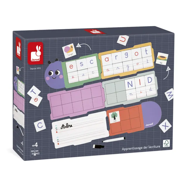 janod-apprentissage-criture-chenille-alphabet-magn-tique-4-ans image 1