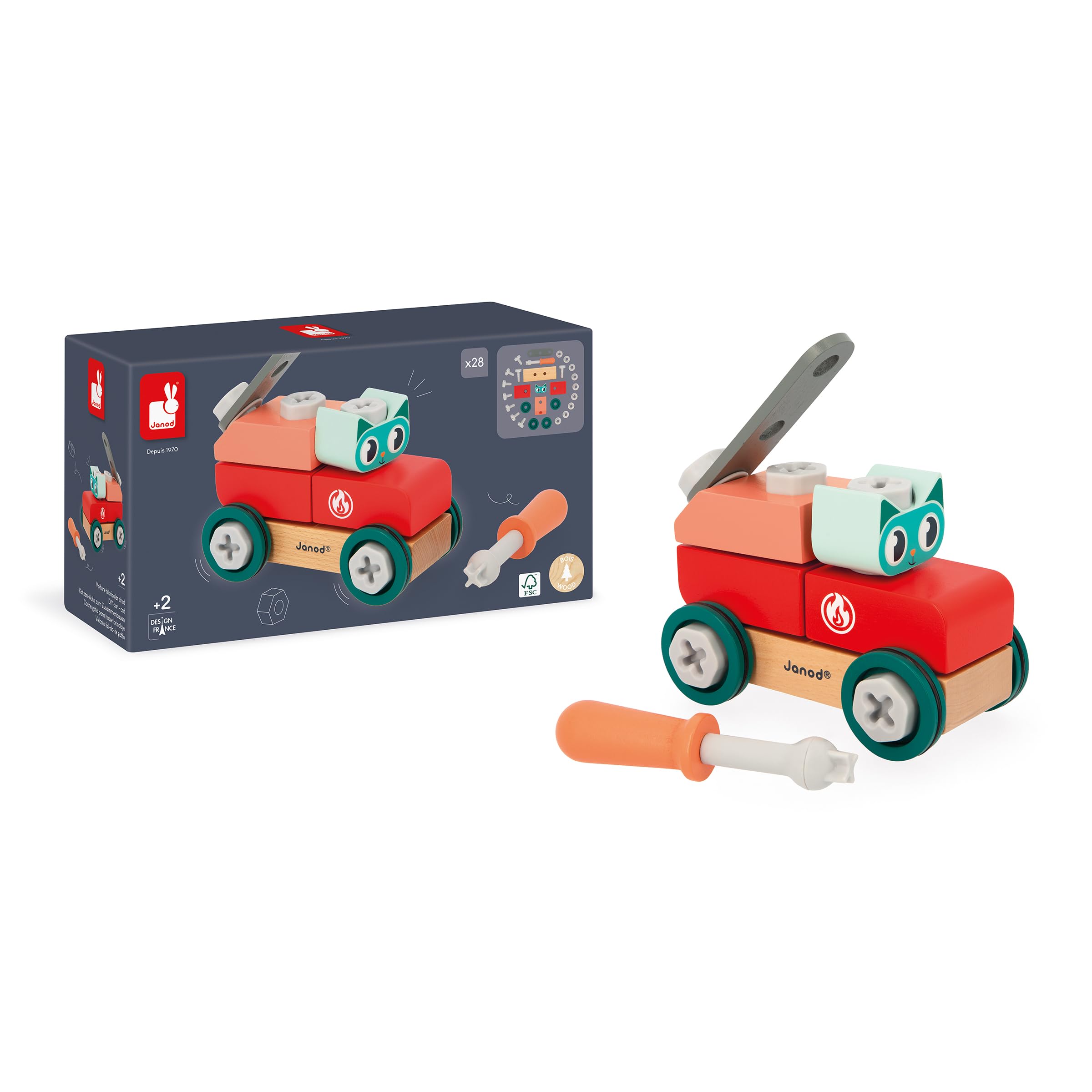 janod-mon-premier-jeu-de-construction-voiture-bricoler-chat-j06452-29-l-ments image 2