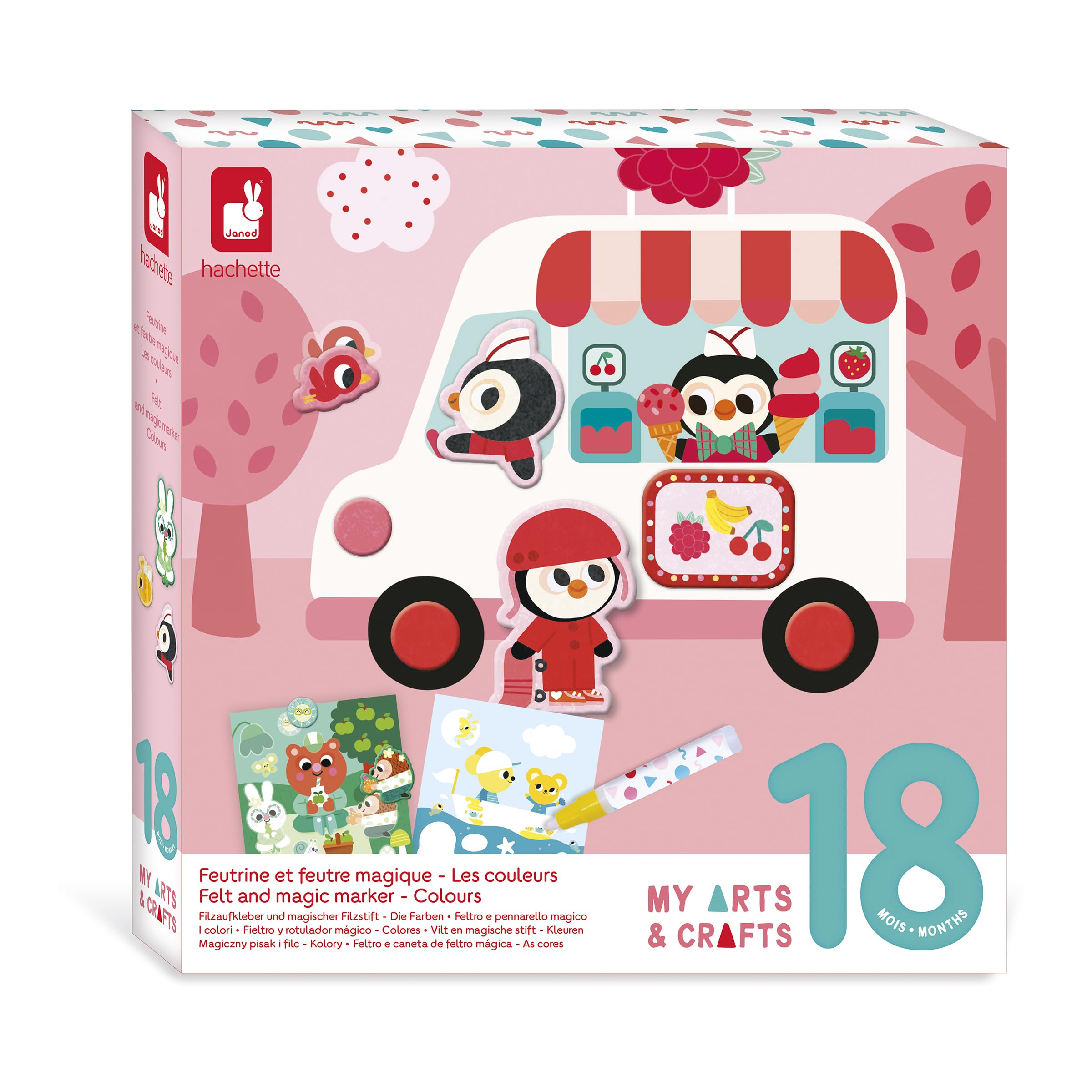 janod-coffret-2-en-1-feutre-magique-feutrine-18-mois image 1