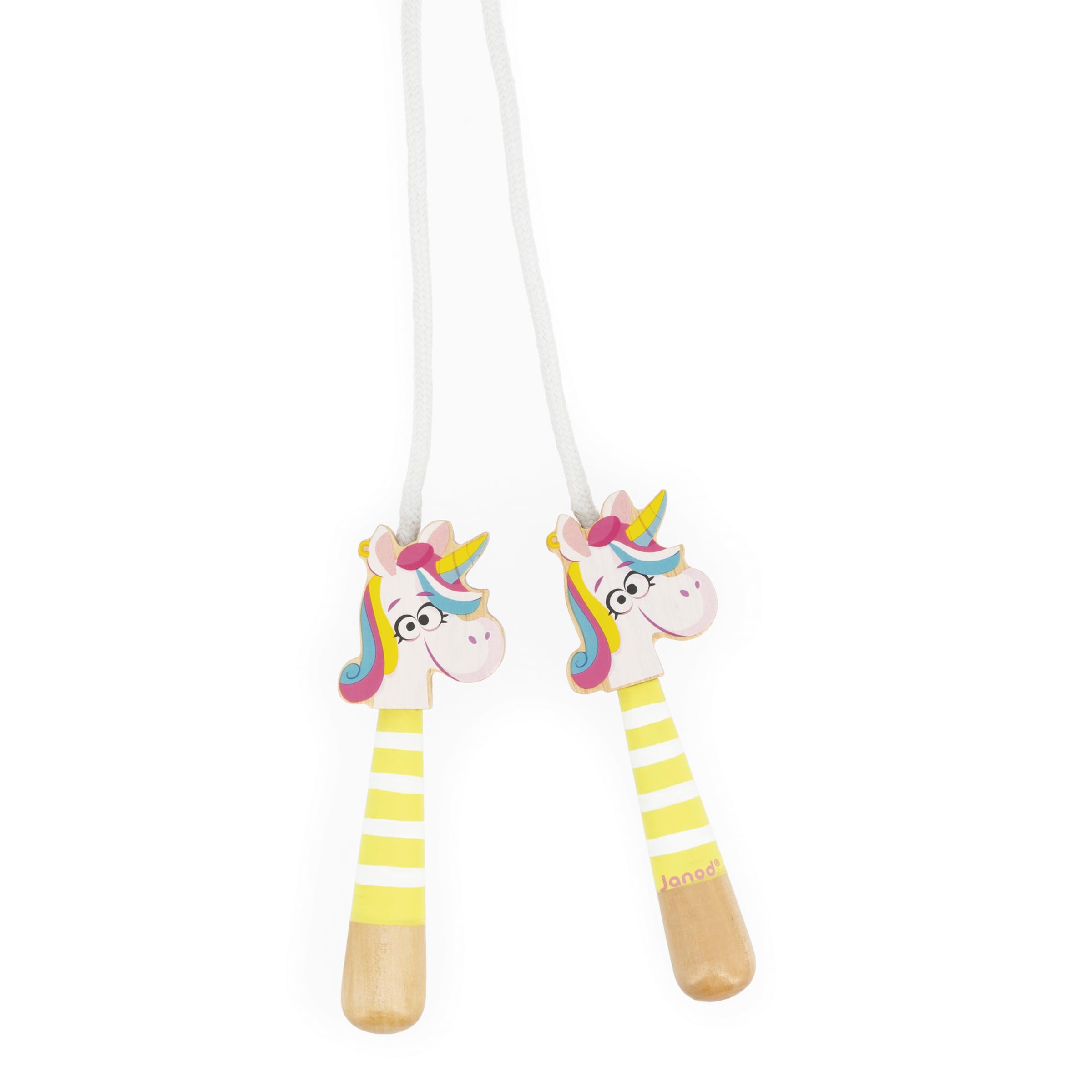 janod-j03377-corde-sauter-r-glable-licorne-2m-poign-es-bois image 2